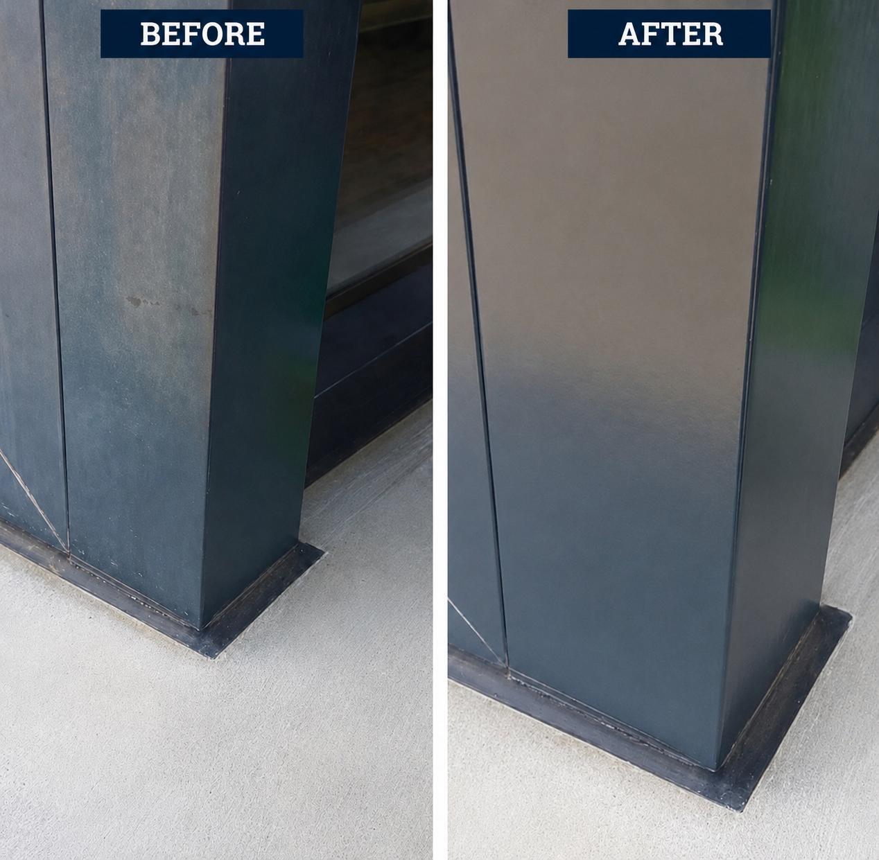 Powder Coated Frame Cleaning Transformation